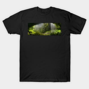 Crystal Shower Falls Pano T-Shirt